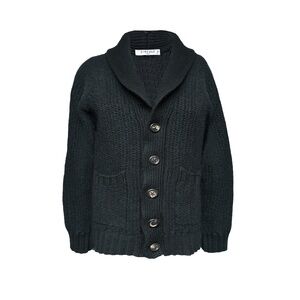 CIRCOLO 1901 Pure Wool Chunky Slim Fit Cardigan Shawl Collar